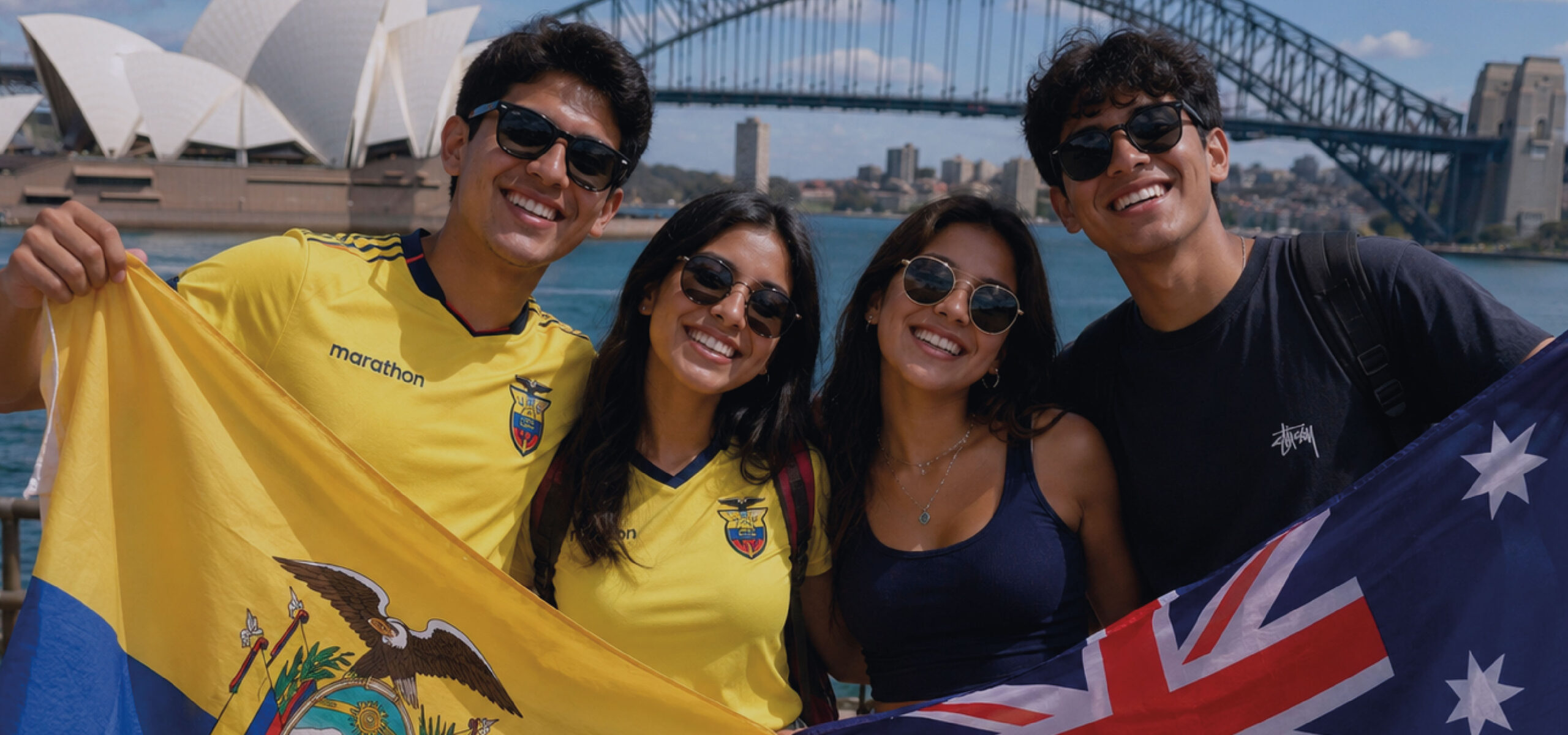 Jóvenes ecuatorianos en Sydney, Australia